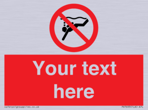 Custom prohibition No sub aqua diving